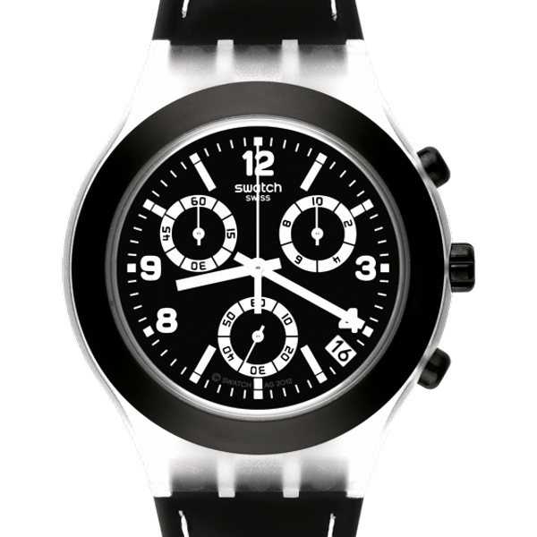 Swatch ブラック クロノグラフ 時計 Swatch Black Cup SVCK4072 Price as of June 2026 | WatchCharts