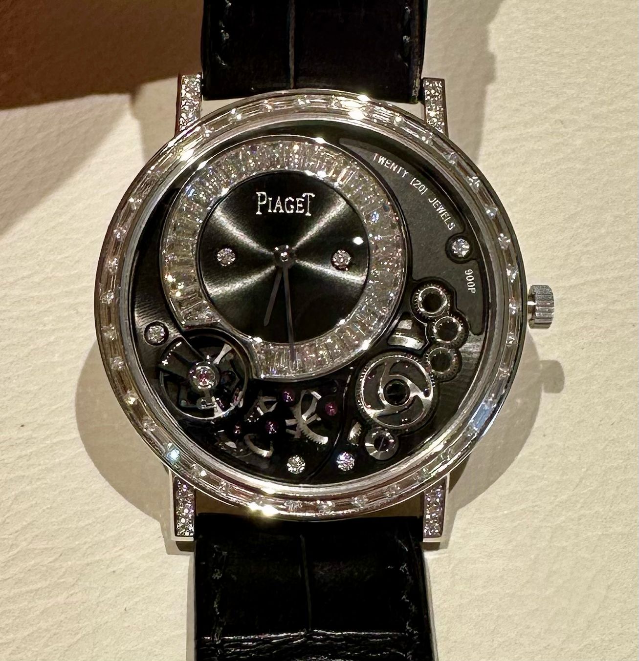 NEW Piaget Altiplano 900P Baguette Diamond White Gold G0A39120