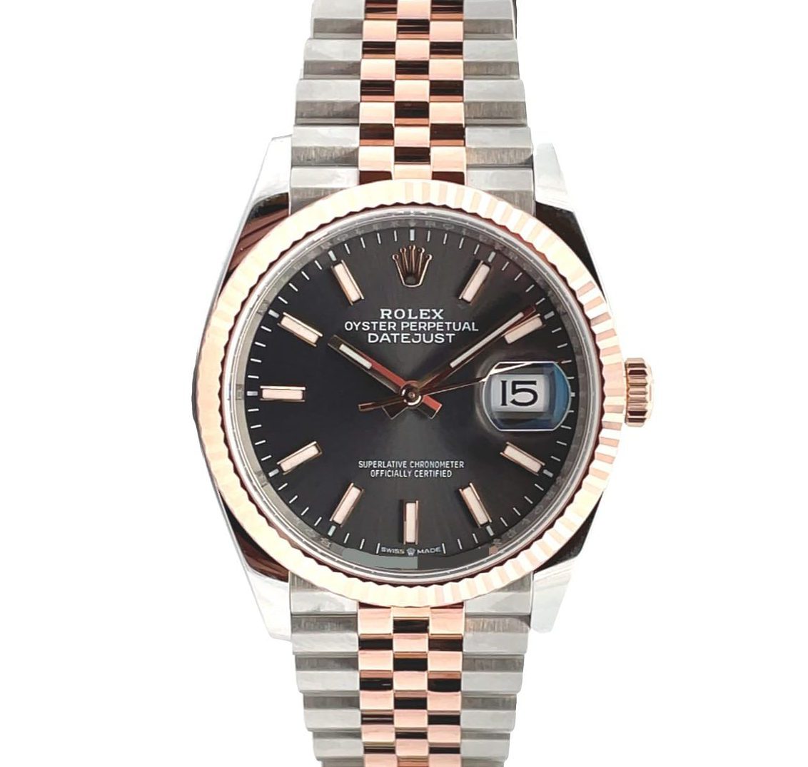 Rolex datejust 36 outlet oystersteel and everose gold