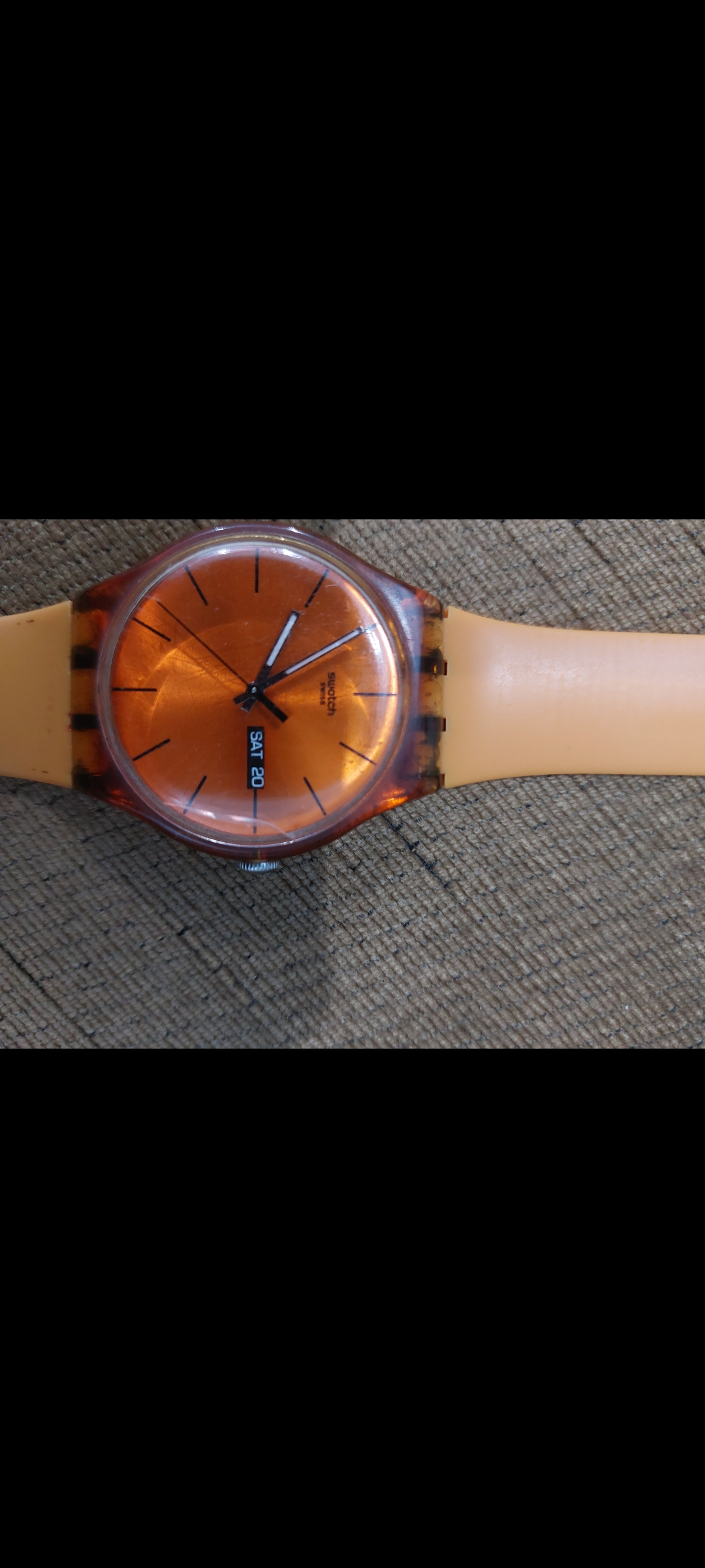 Swatch pumpkin rebel original | WatchCharts Marketplace