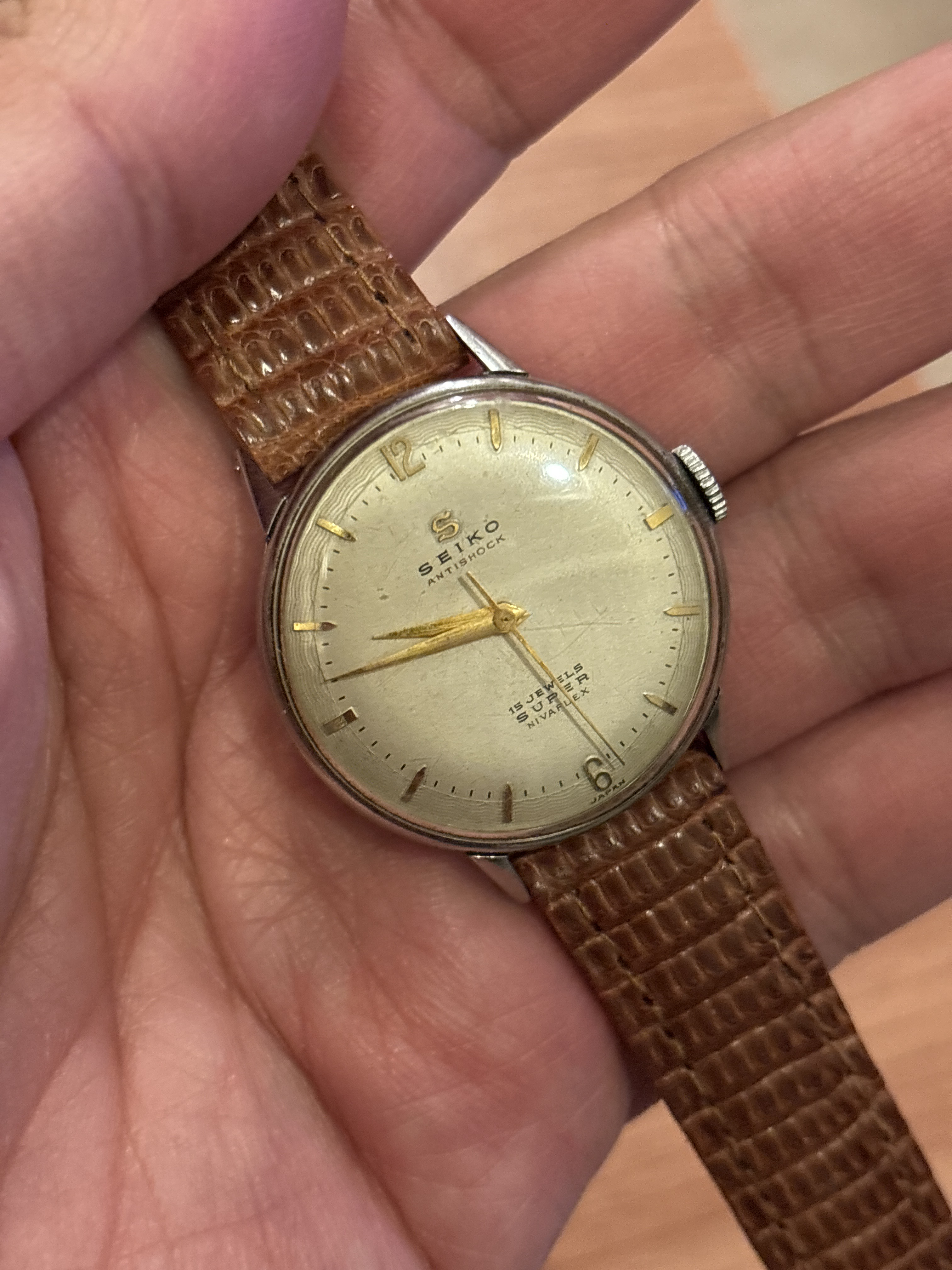 WTS] Vintage 1950s Seiko Super Antishock 15J 