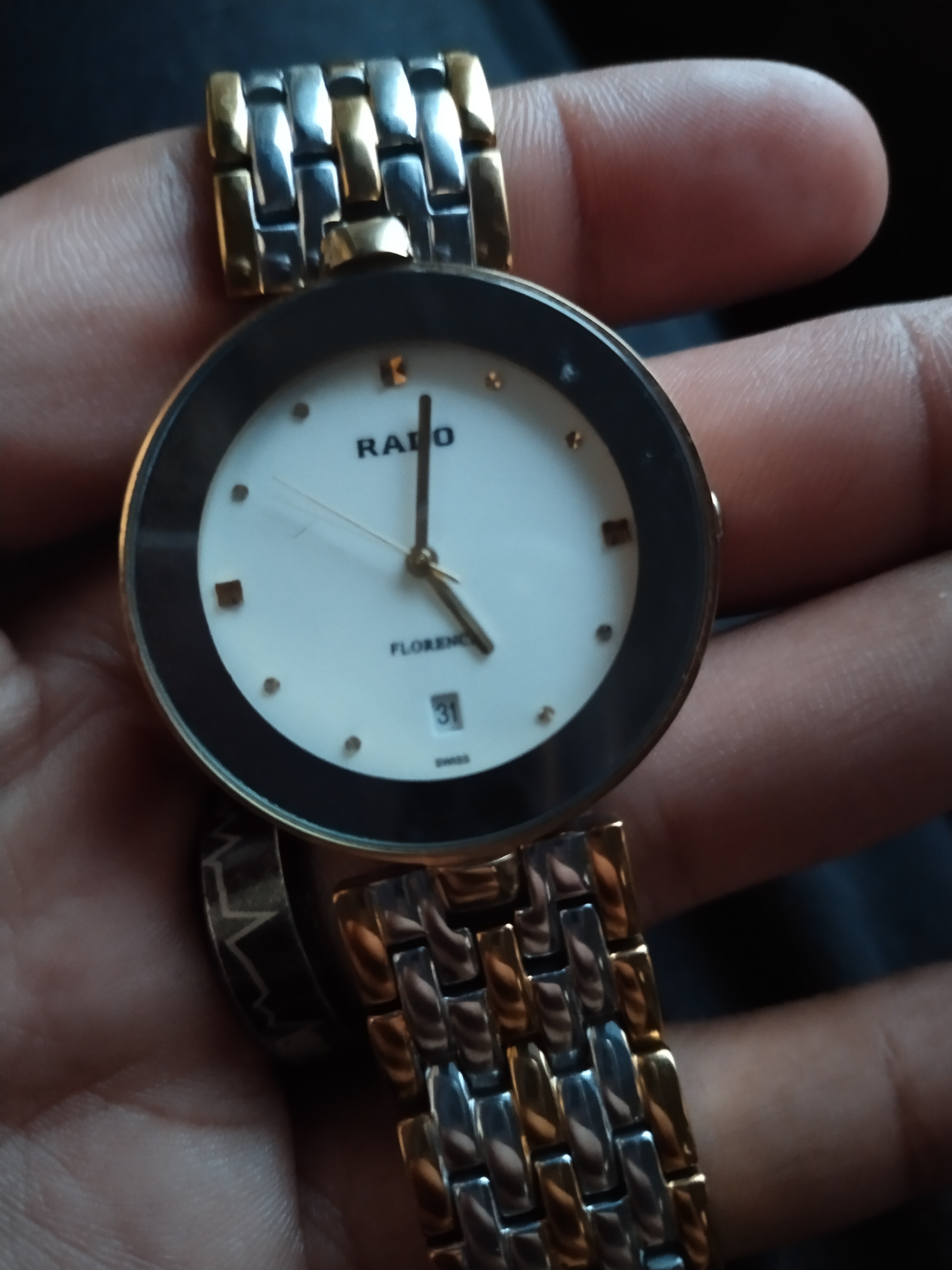 RADO フローレンス　サファイアクリスタル Rado Florence ladies SAPPHIRE CRYSTAL Gold Tone Stainless