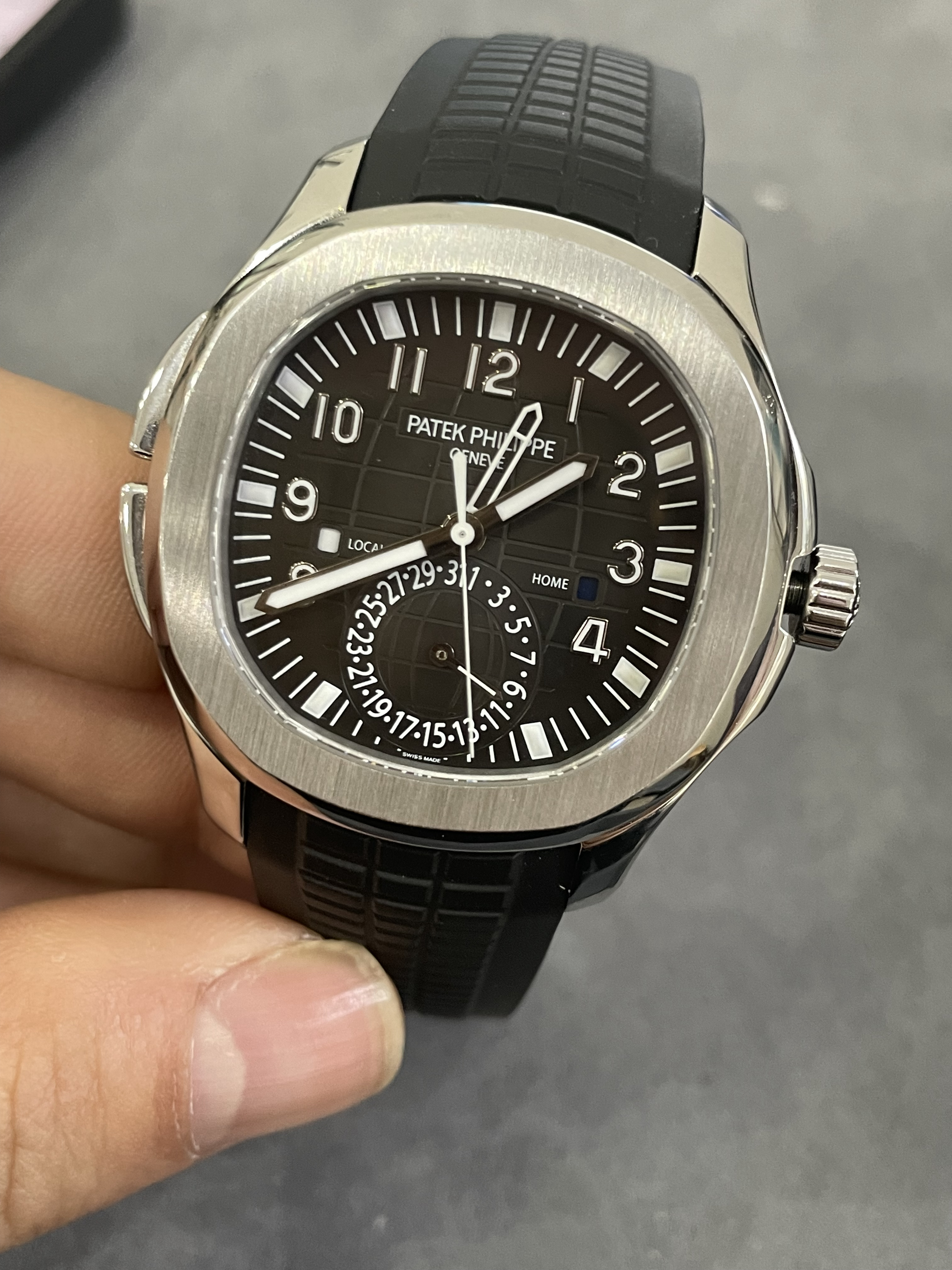 Patek Philippe Aquanaut Travel Time 5164 Stainless Steel 5164A For Sale WatchCharts Marketplace