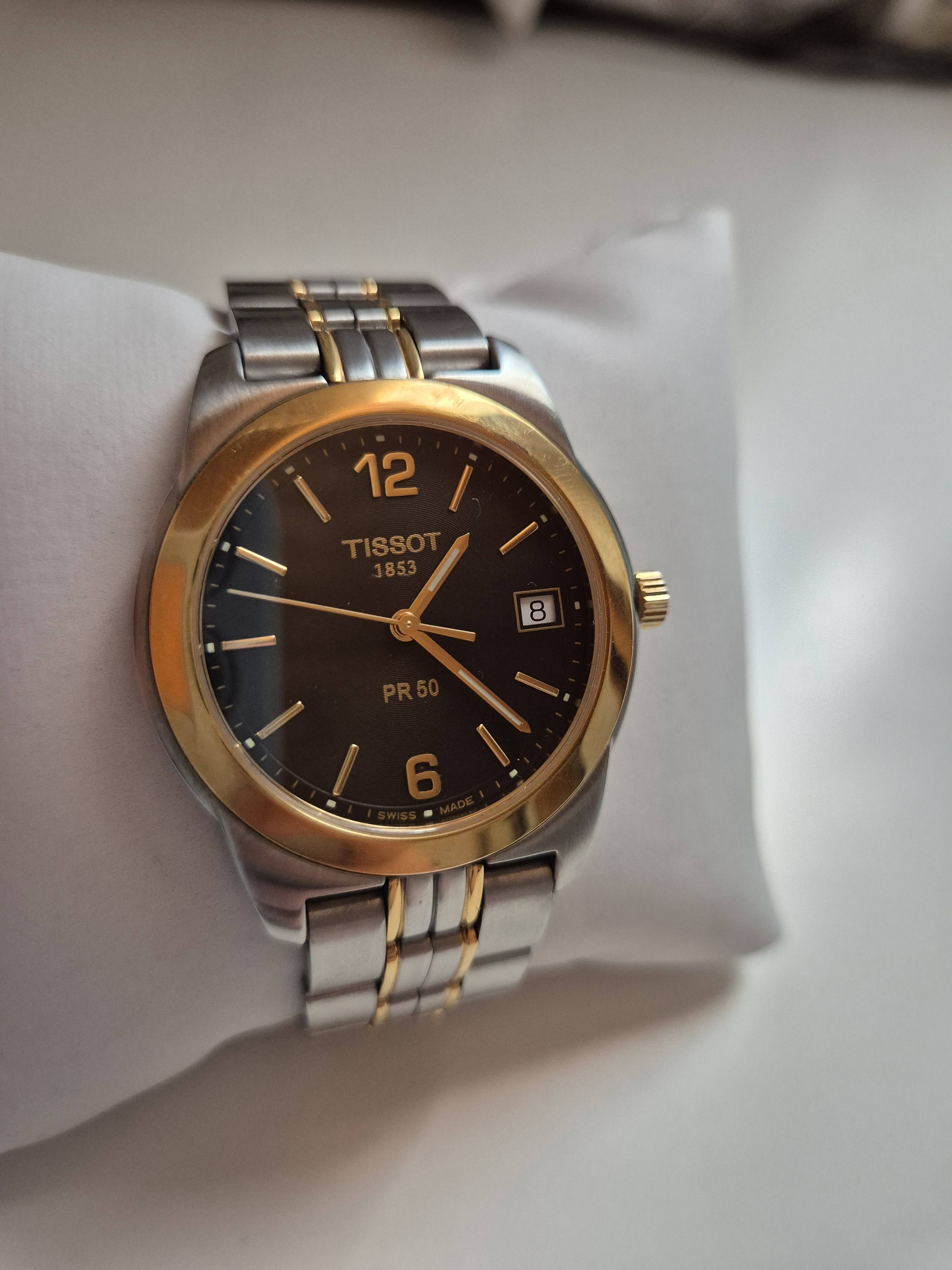 Tissot PR50 Black & Gold | WatchCharts Marketplace