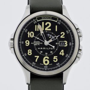 旧ロゴ HAMILTON Khaki Sub 660ft クォーツ 9717 184c567a-6097-444b-a9e4-
