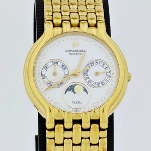 5483 ムーンフェイズ トリプルカレンダー Raymond Weil Raymond Weil] Ref 5483 Moon phase and triple calendar 1990