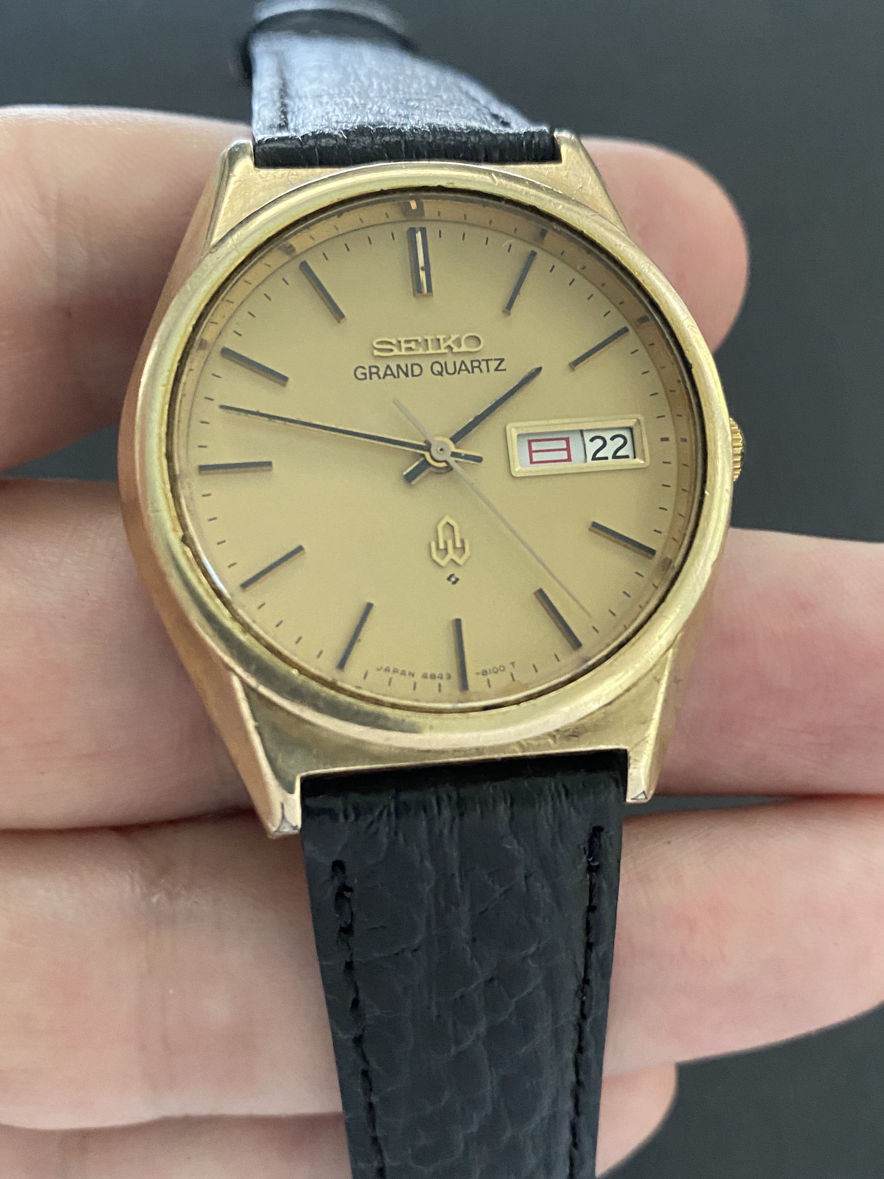 Seiko Grand Quartz (ref: 4843-8110) - CAP GOLD: very good
